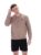 Mocha Meringue Ferguson Open Knit Pointelle Panel Track Top – 3XL