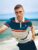 Striped Clarkson Yarn Dye Polo – M