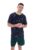 Fionn Pin Striped T-Shirt With Contrast Collar – M