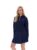 Fila Navy Fiorella 1/4 Zip Up Hoodie – L