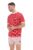 Freddie Check Contrast Rib T-Shirt – L
