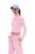 Pink Heidi Cropped Roll Neck Top – L