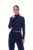 Navy Heidi Cropped Roll Neck Top – M