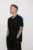 Black Walter Open Knit Pointelle Panel Polo – XS
