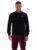 Black Kobe Striped Knit Polo – L
