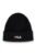 Black Karts Fine Rib Turn Up Beanie – ONE