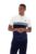 Lennox Stripe Velour Polo – S