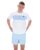 White Mano Cut and Sew Panel Tee – L