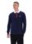Fila Navy Nowell Waffle Knit Long Sleeve Polo – 3XL