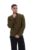 Dark Olive Stevie 1/4 Zip Funnel Neck Textured Knit – L