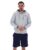 Grey Marl Tenconi Zip Up Hoodie – M