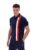 Terra Colour Blocked Velour Polo – L