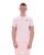 Pale Pink Terri T-Shirt with Contrast Piping – L