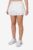 White Asymmetrical Pleated Tennis Skort – L