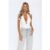 Confident Vibe Halter Bodysuit White