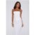 Gloss Goals Linen Blend Strapless Top White