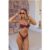 Midnight Palms Swim Top Cocoa