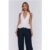 Quiet Glow Halter Embroidered Top White