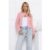 Rose Wool Blend Knit Cardigan Pink