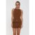 Structure Tailored Vest Top Brown