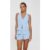 Monochrome Mood Tailored Vest Top Blue