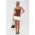 Modern Preppy Tailored Halter Top Brown