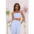 Summer Reverie Crop Top Blue