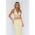 Style That Stays Halter Lace Crop Top Yellow