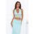 Style That Stays Halter Lace Crop Top Blue