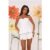 Dewdrop Dreams Strapless Top White