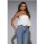 Sparkle Like Stars Strapless Top Cream