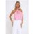 Floral Pop Halter Top Pink