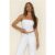 BASE Luxe Rib Strapless Bandeau Ivory