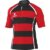 Gilbert Rugby Gilbert XACT Hoops Match Shirt – Junior – Size: Age 12 – 13 – Red / Black