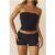 BASE Luxe Rib Strapless Bandeau Black