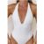 BASE Supersoft Sculpt Halter Bodysuit White