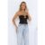 In the Sunlight Strapless Top Black