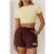 BASE Contour The Baby Tee Crop Top Yellow