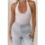 BASE Contour Going Viral Halter Top Oat Milk