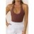 BASE Contour Going Viral Halter Top Chocolate