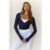 BASE Contour Ballerina Wrap Long Sleeve Crop Top Black