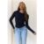 BASE Contour Simple Long Sleeve Top Black