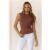 BASE Contour Boatneck Top Chocolate