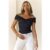 BASE Contour In The Studio Off Shoulder Top Black