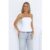 Daily Luxe Strapless Top White