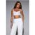 Champagne Nights Satin Corset Crop Top Pink