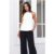 Clean Slate Tailored Halter Top White