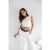 The Edit Tailored Off Shoulder Crop Top White
