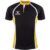 Gilbert Rugby Gilbert XACT Two Tone Match Shirt – Senior – Size: L – Black / Amber