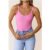 BASE Luxe Rib Weekender Cami Top Pink